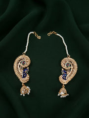 Gold Plated Peacock Ethnic Design Ear Cuff