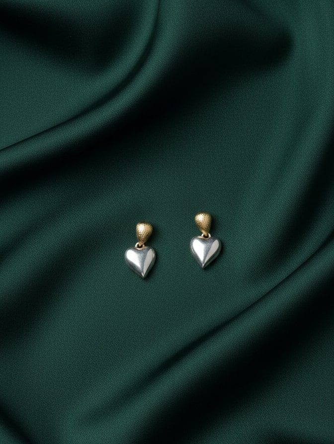 Trendy Beautiful Heart-shaped Earrings