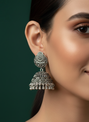 German Silver Jhumka Earring