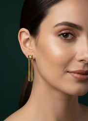 Golden Tassels Earrings