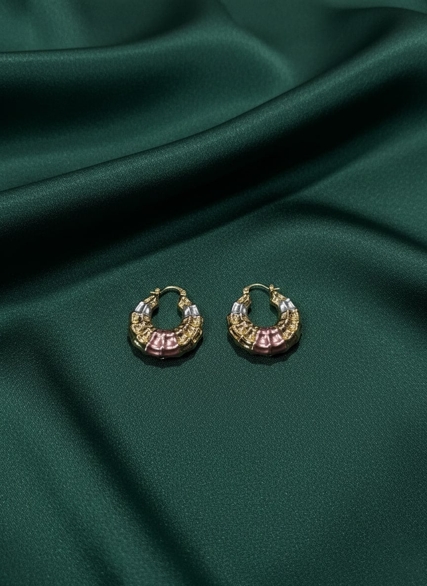 Golden trendy Small Hoop