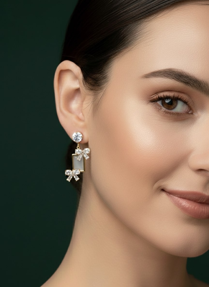 Fancy American diamond Drop Earring
