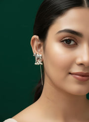 Silver Plated South Indian Style Ear Cuff