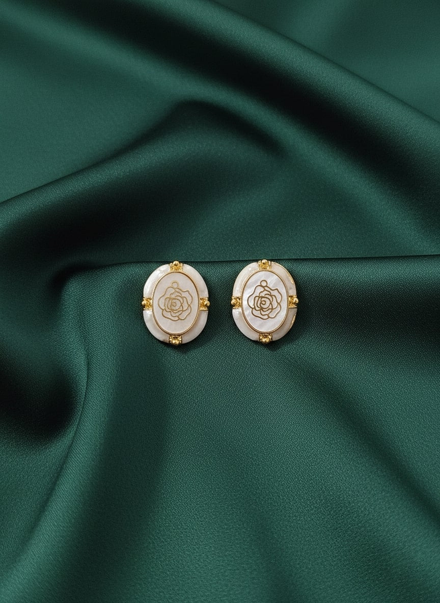 Antique Korean Circular Shape Studs