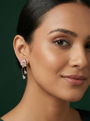 Beautiful American Diamond Classic Drop Earrings