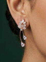 Beautiful American Diamond Classic Drop Earrings
