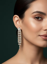 Unique American Diamond Drop Earrings