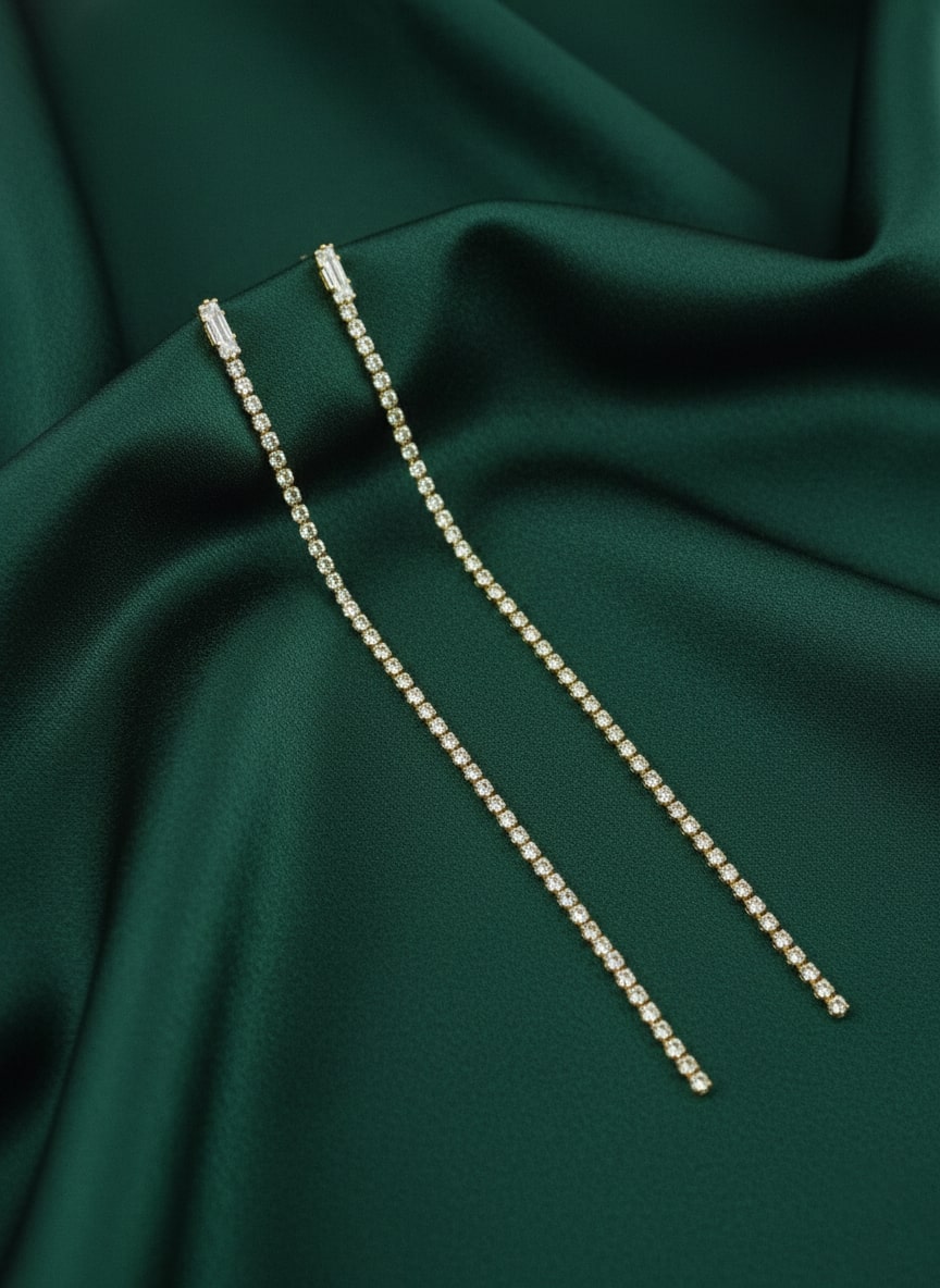 Classic Diamond Threader Earrings