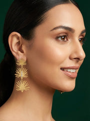 Golden Beautiful Drop Earrings