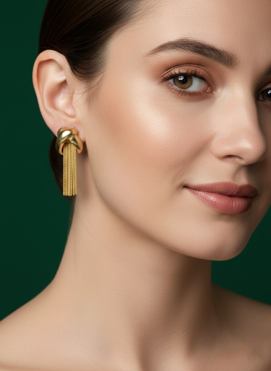 Golden tassels Earrings