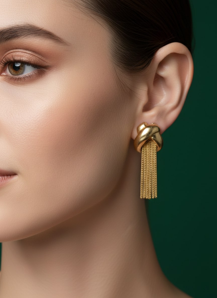Golden tassels Earrings