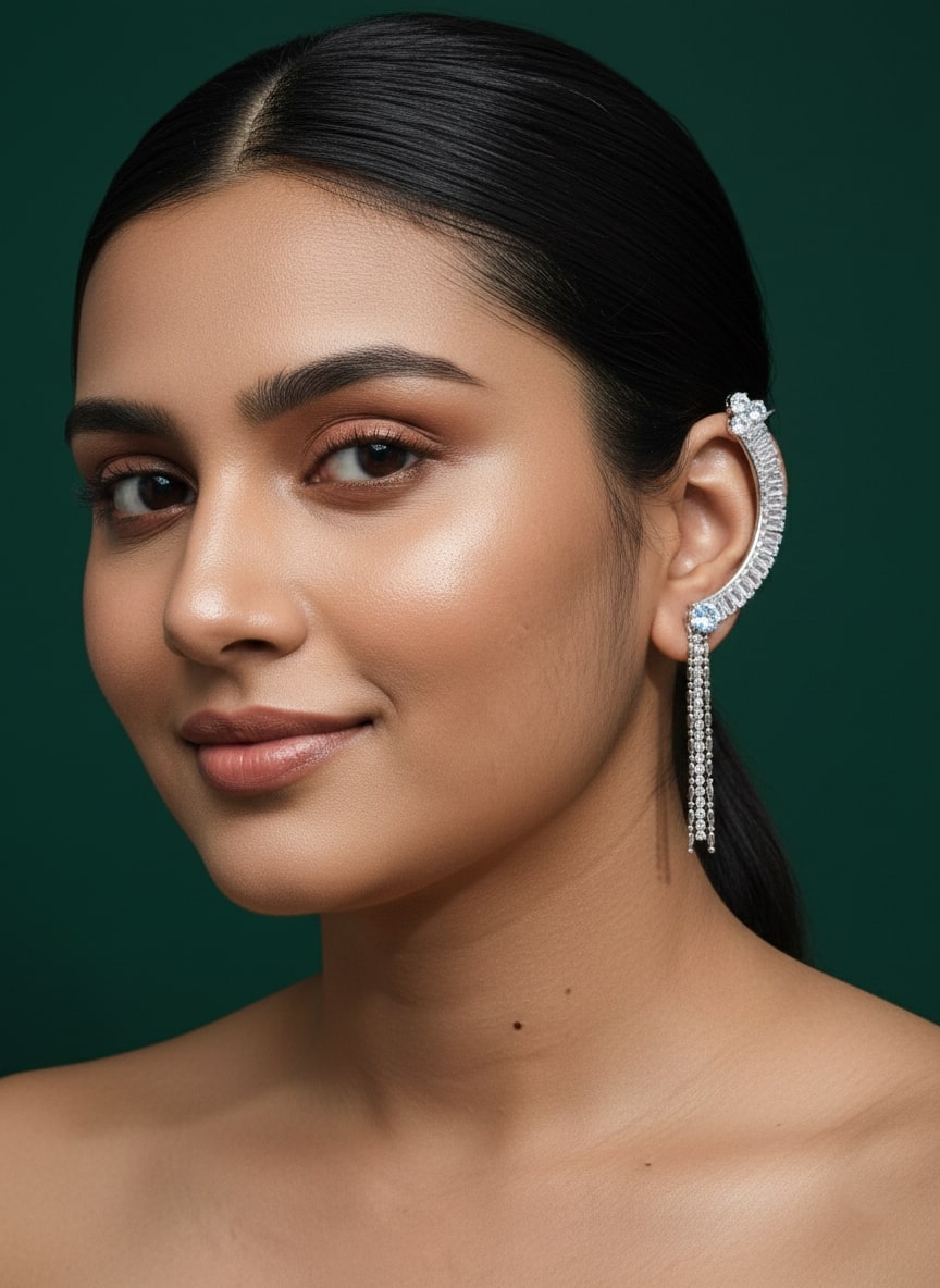 Beautiful American Diamond Ear Cuff