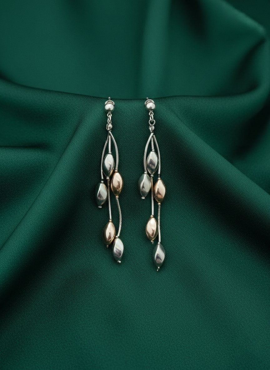 Silver-plated Teadrop Earrings