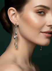 Silver-plated Teadrop Earrings