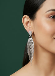 Beautiful American Diamond Tassels Earrings