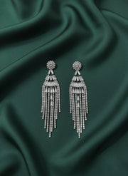Beautiful American Diamond Tassels Earrings