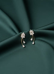 Beautiful American Diamond Classic Drop Earrings