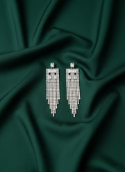 American Diamond Tassels Earrings