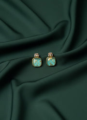Beautiful Green Korean Style Drop Earrings