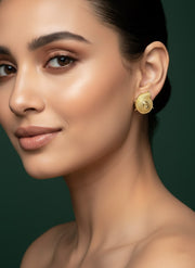Golden Snail Design Studs