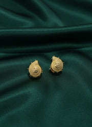Golden Snail Design Studs