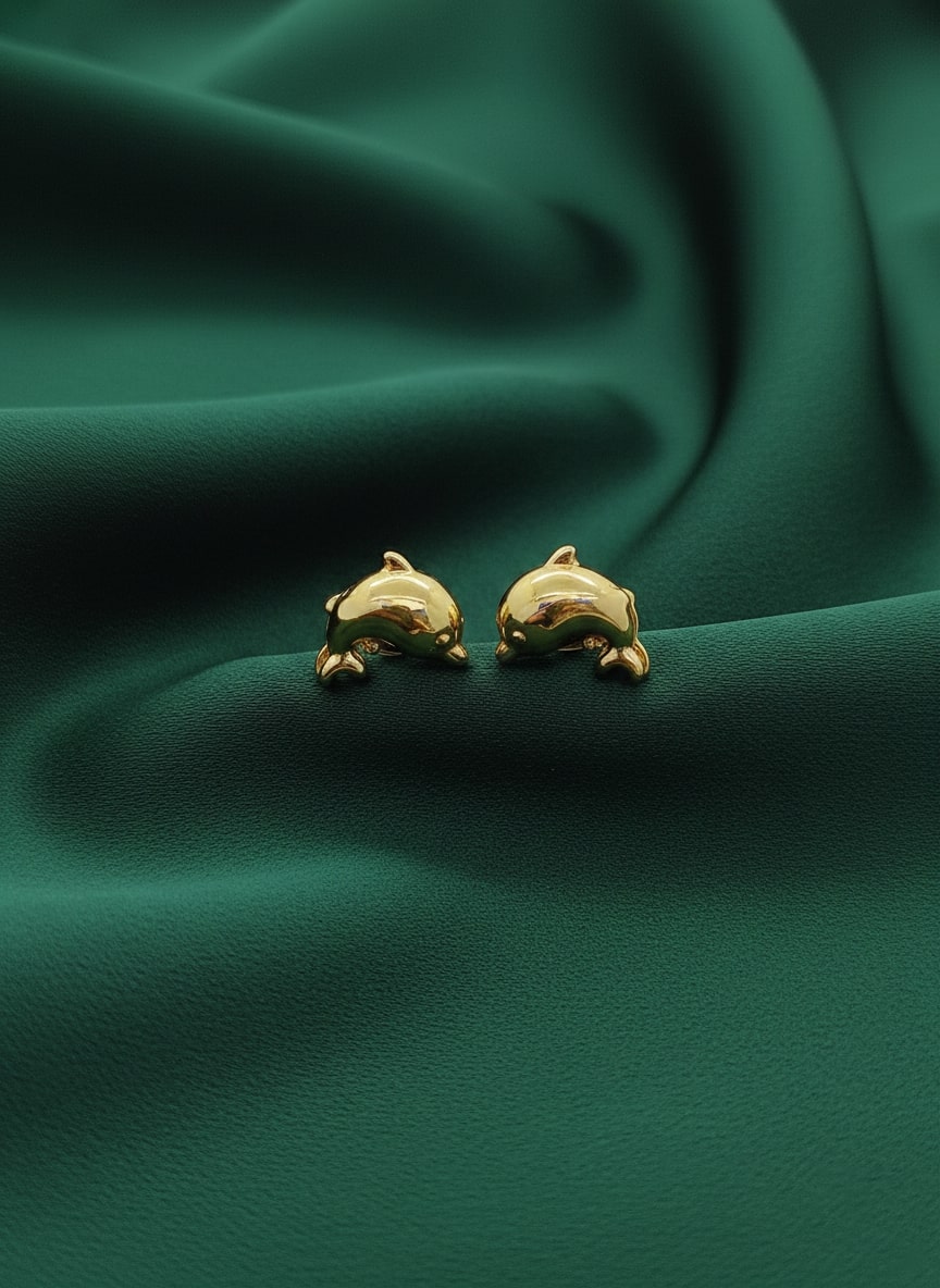 Elegant Fish Design Studs