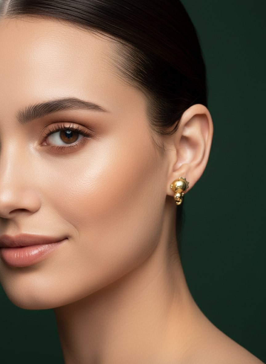 Contemporary Classic Golden Studs