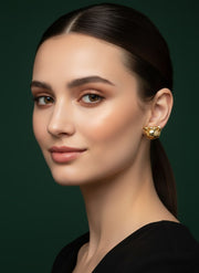 Unique Crab-Shaped Golden Studs