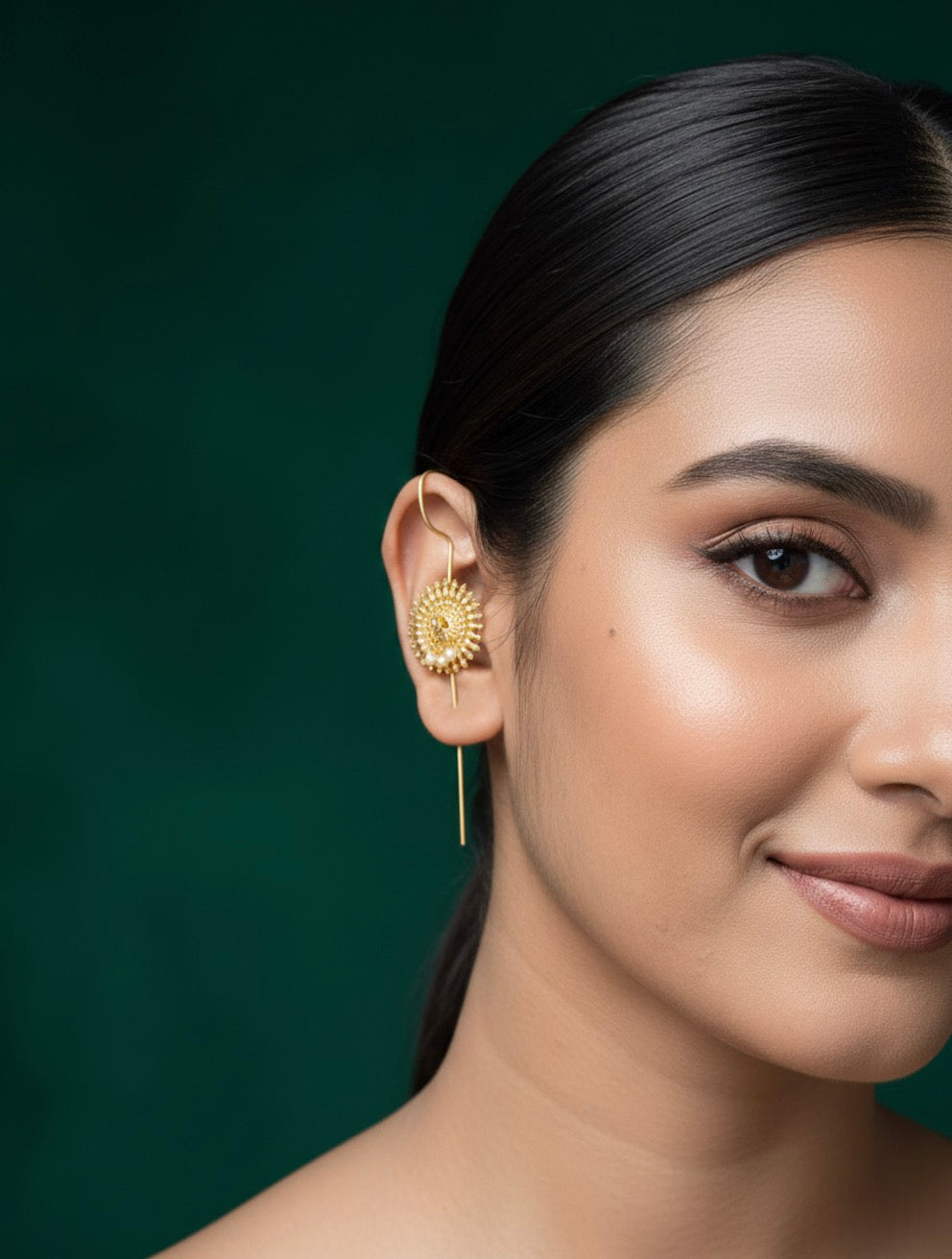 Trendy Style Gold Plated Ear Cuff