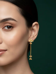 Women Gold Contemproary Long Chain Earing