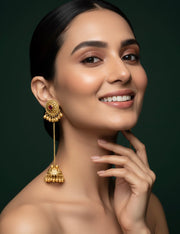 Trendy Gold Plated Kashmiri Earrings