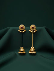 Trendy Gold Plated Kashmiri Earrings