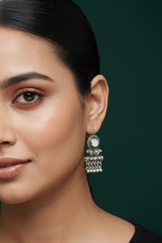 German Silver Ethnic Earrings