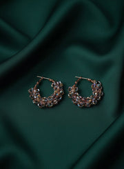 Artificial Multicolor Beaded Hoops