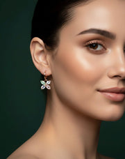 Fancy Mini Diamond Hoops
