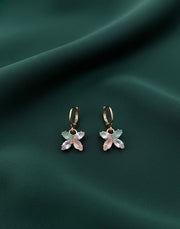 Fancy Mini Diamond Hoops