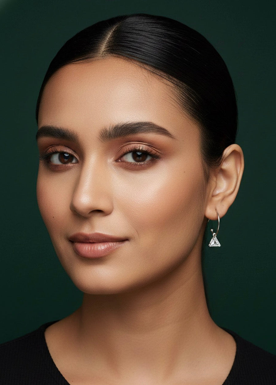 Fancy Diamond Hoop