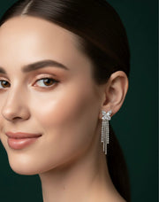 Beautiful Diamond Tassels Earrings