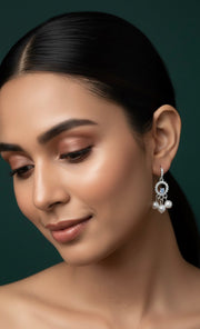Artificial Diamond & Beaded Earrings