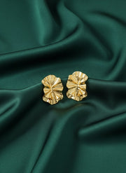 Contemporary Style Flower Pattern Earrings