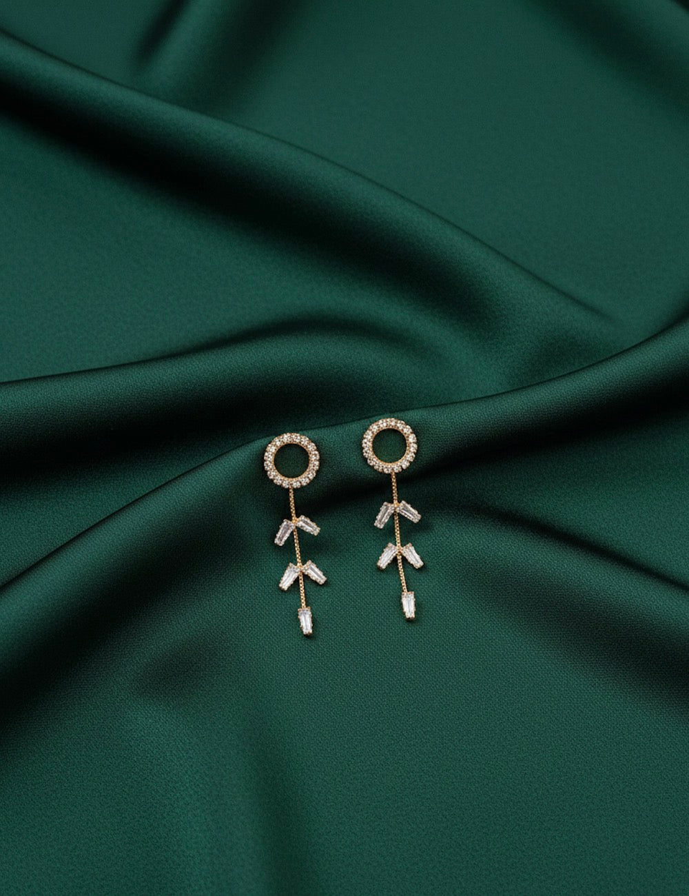 American Diamond Drop Earrings