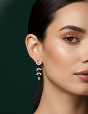 American Diamond Drop Earrings