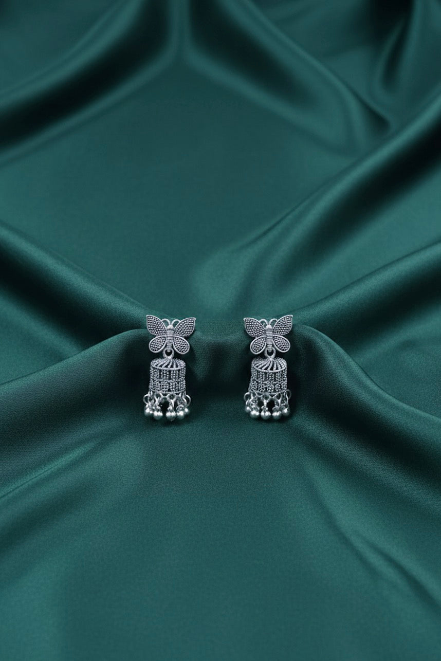 German Silver Unique Design Jhumki