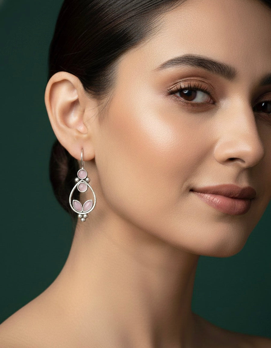 German Silver Plated Fancy Earrings