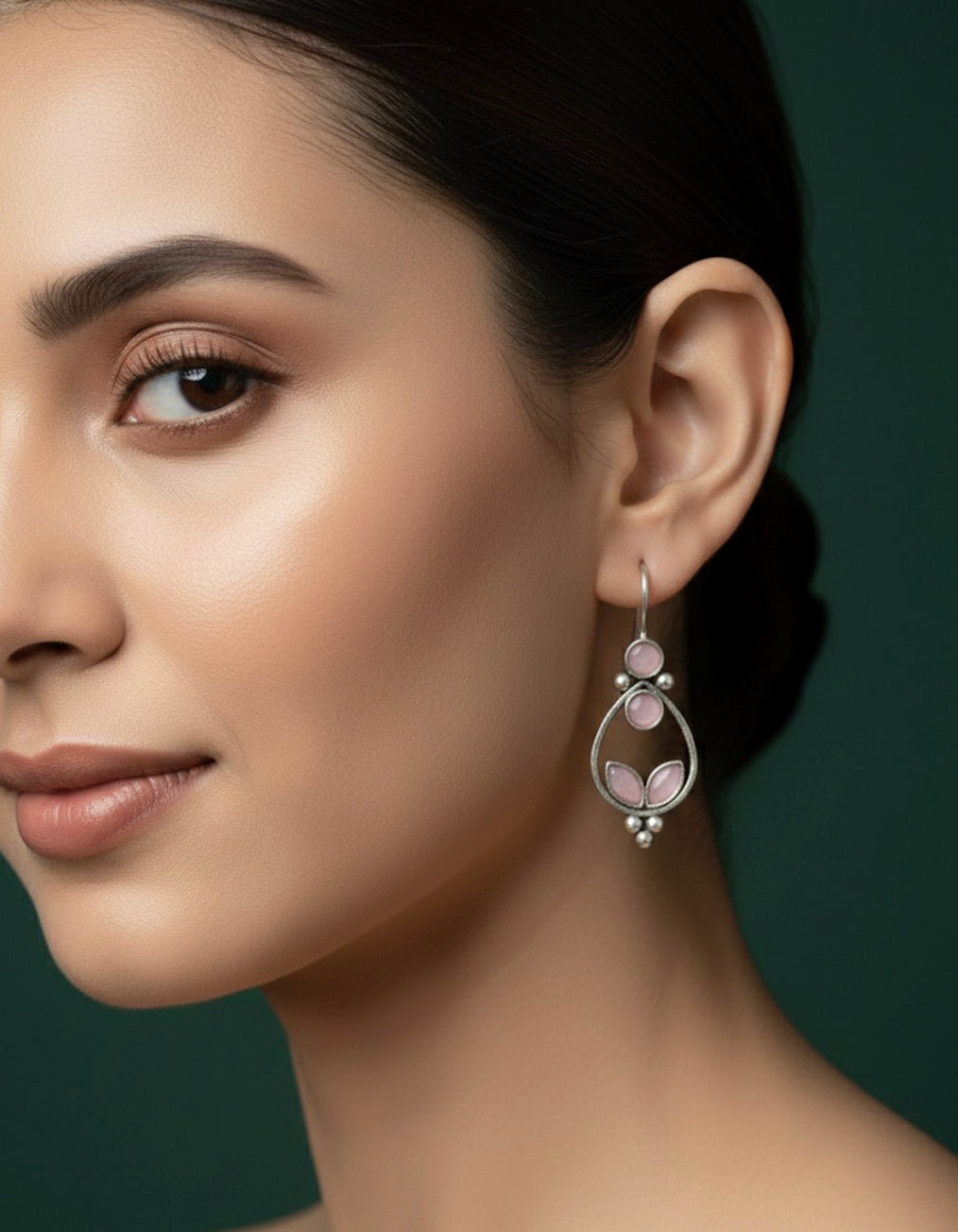 German Silver Plated Fancy Earrings