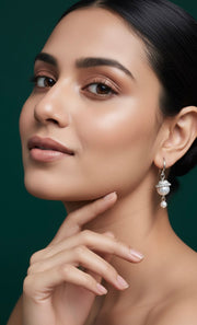 Fancy Pearl Drop Earrings