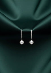 Stylish Diamond Hoops