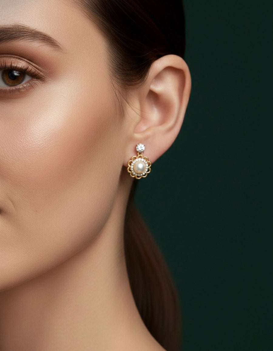 Artificial Pearls Fancy Studs