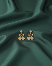 American Diamond Gold Plated Earrings