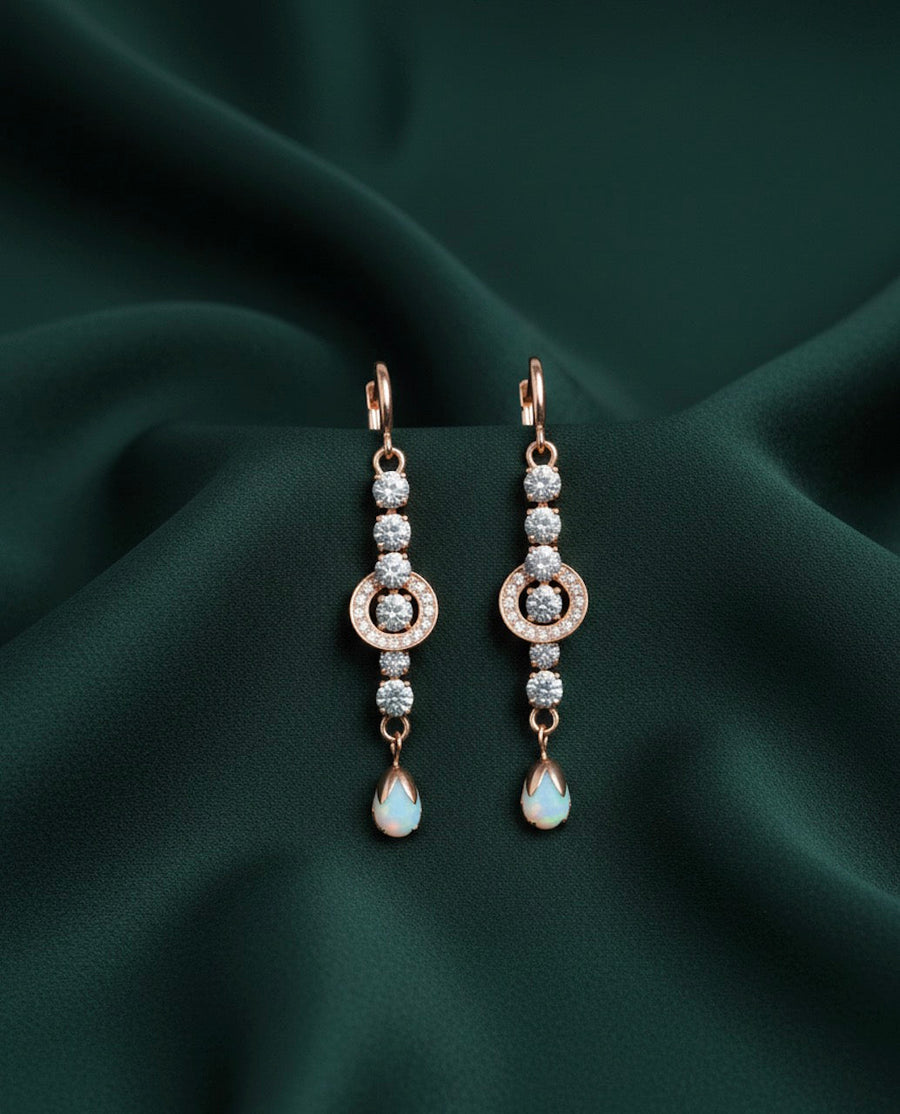 Rose Gold Plated Tassel Earrings